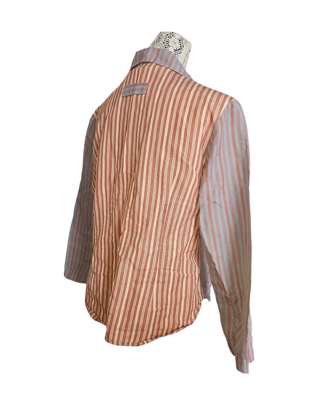 Striped Striped Colorblock Button-Up Top - Picture 3 of 7